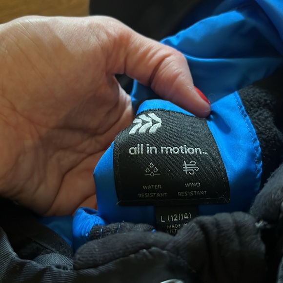 All in motion blue and black camoflange ski jacket & C9 champion ski pants large - Picture 3 of 12